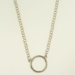 Wearable Art Silver Extension Necklace with Ring