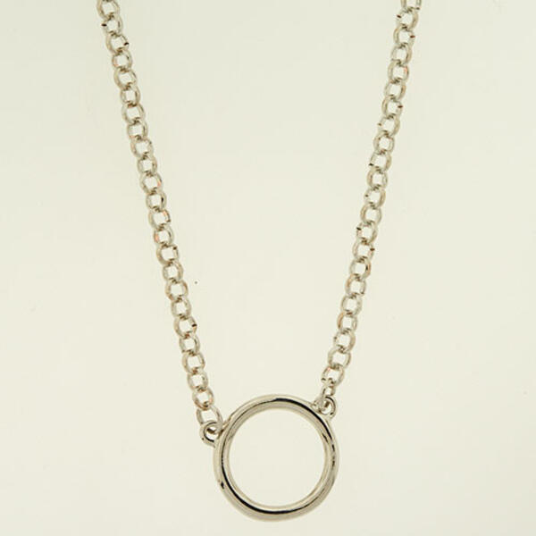 Wearable Art Silver Extension Necklace with Ring - image 