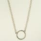 Wearable Art Silver Extension Necklace with Ring - image 1