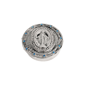 Symbols of Faith Silver-Tone Blue Crystal Pill Box - image 1