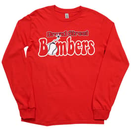 Mens Phillies Bombers Tailgate Long Sleeve Tee