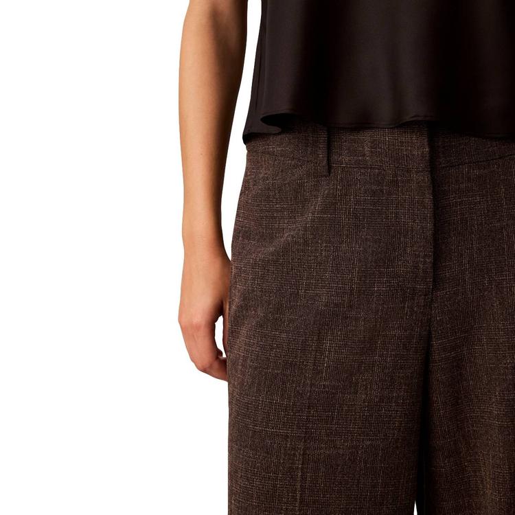 Womens Calvin Klein Crosshatch Wide Leg Dress Pants