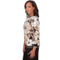 Womens Alfred Dunner Seville Jacquard Floral Butterfly Sweater - image 4