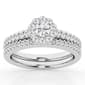 Nova Star®  1ctw. Lab Grown Diamond Round Bridal Set Ring - image 2
