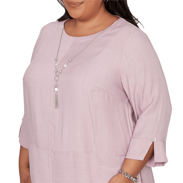 Plus Size Alfred Dunner Vintage Charm 3/4 Sleeve Blouse