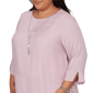 Plus Size Alfred Dunner Vintage Charm 3/4 Sleeve Blouse - image 5