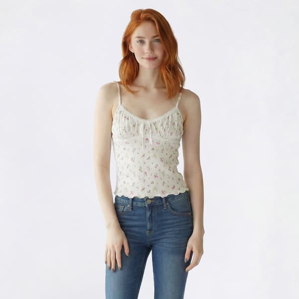 Juniors Madden Girl Ruched Flare Cami Tank Top - image 