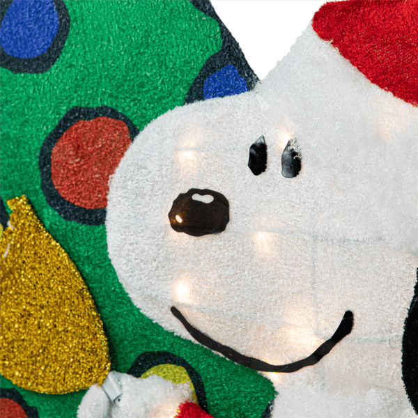 Northlight LED Peanuts Snoopy and Christmas Tree Outdoor Décor