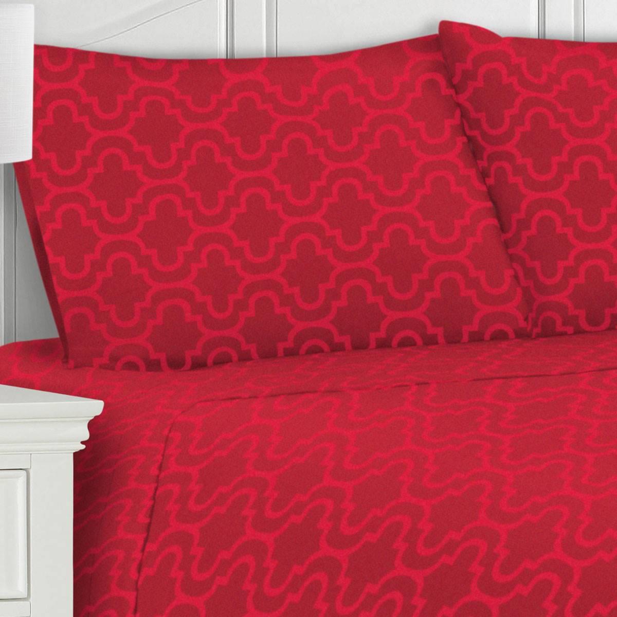 Superior Cotton Flannel 2pc. Trellis Pillowcase Set