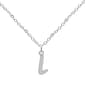Marsala 18in. Sterling Silver Letter L Initial Pendant Necklace - image 1