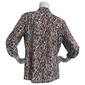 Womens Emily Daniels 3/4 Sleeve Roll Disco Dot Anstract Blouse - image 2