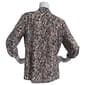 Petite Emily Daniels 3/4 Tab Sleeve Disco Dot Abstract Blouse - image 2