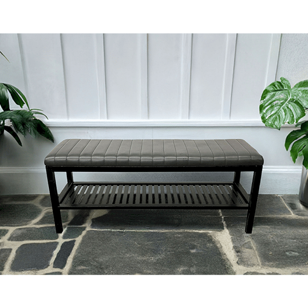 Fairway Avenue Home™ Bamboo Ribbed Padded 40in. Bench