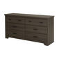South Shore Versa 6-Drawer Double Dresser-Grey - image 1
