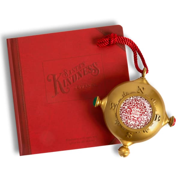 Demdaco Santa&#39;s Kindness Ornament &amp; Journal