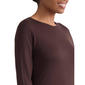 Womens Jones New York Long Sleeve Seamless Knit Tee - image 4