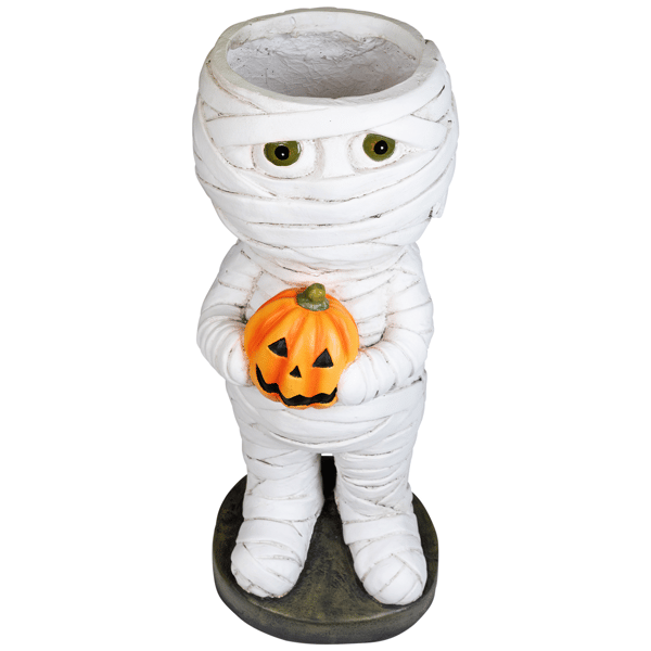 Northlight Mummy Holding Jack-O-Lantern Pumpkin Halloween Décor