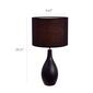 Simple Designs Oval Bowling Pin Base Ceramic Table Lamp - image 5