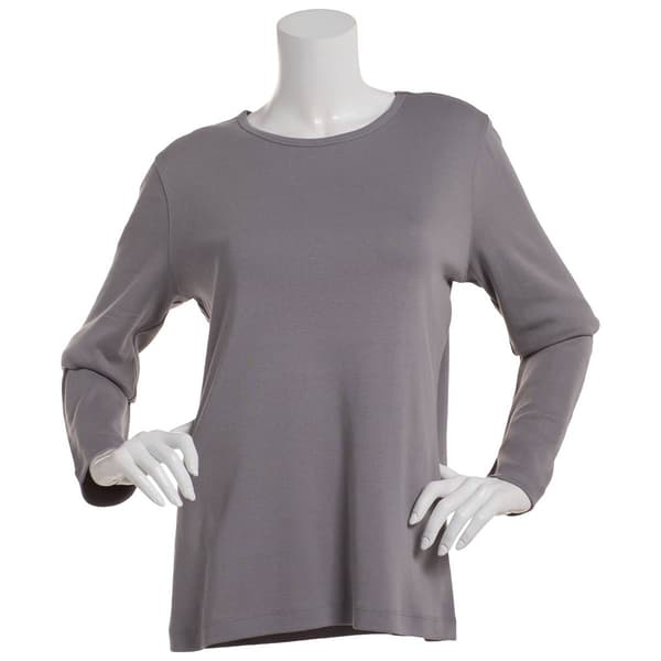 Plus Size Preswick & Moore&#40;R&#41; Long Sleeve Crew Neck Tee