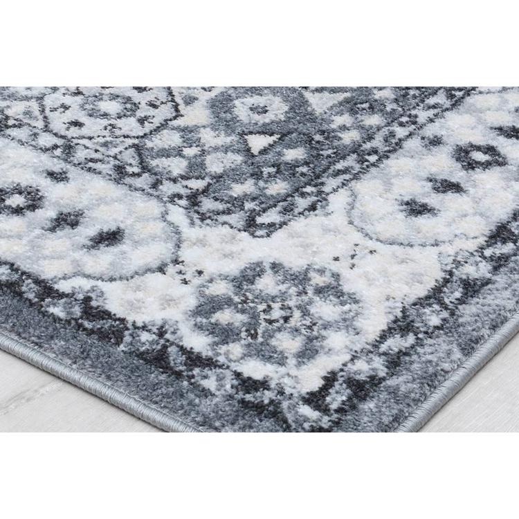 Rugs America™ Hailey Ice Cube Silver Abstract Vintage Area Rug