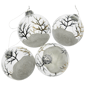 Northlight 4ct. Winter Forest Christmas Glass Ball Ornaments - image 4