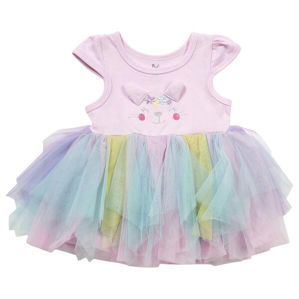 Baby Girl &#40;12-24M&#41; Baby Essentials&#40;R&#41; Bunny Face Tulle Dress - image 