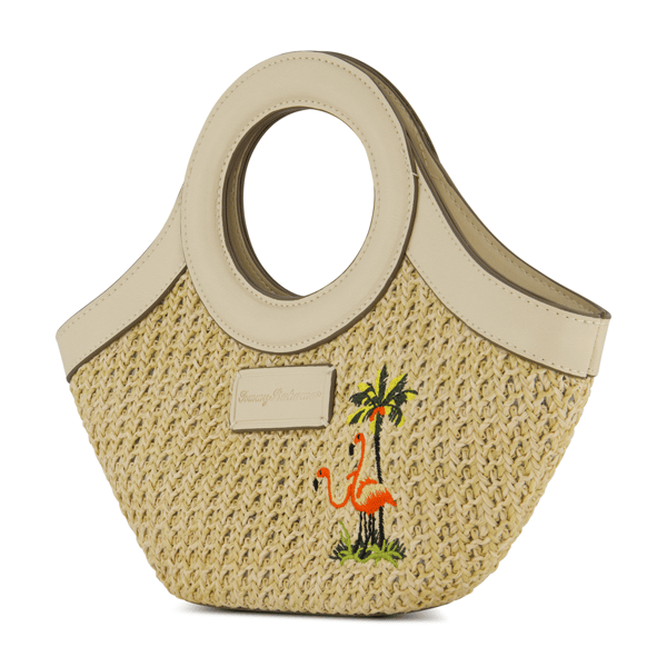 Tommy Bahama Flamingo Embroidery Mini Tote