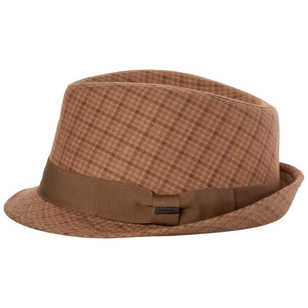 Mens DHC Plaid Fedora Hat