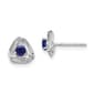 Gemstone Classics&#40;tm&#41; 14kt. White Gold Sapphire Stud Earrings - image 1