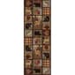 Tayse Nature Color Block Wildlife Runner - Brown/Multi - image 1