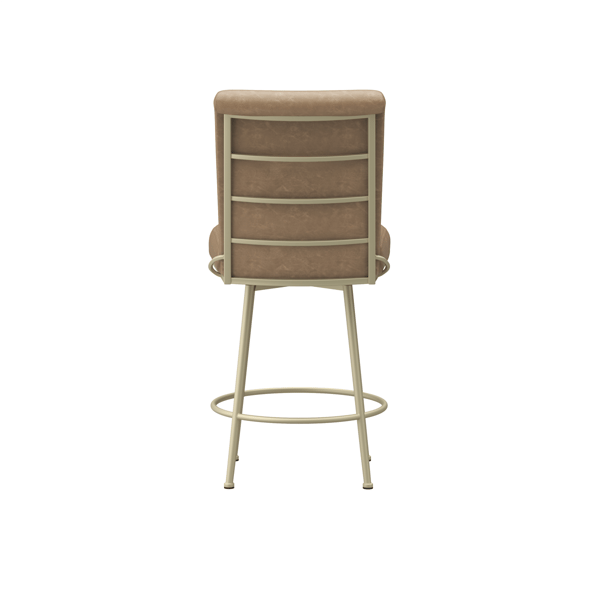 HH2 Home Stause Channel-Tufted Counter Height Swivel Stool