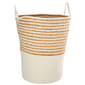 Heritage Large Stripe Rope Hyacinth Hamper - image 1