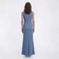 Womens Connected Apparel Sleeveless Floral Trim Evening Gown - image 2