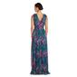 Womens R&M Richards Sleeveless V-Neck Floral Side Slit Maxi Dress - image 2