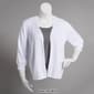 Plus Size 89th & Madison Geometric Rib Open Front Cardigan - image 3