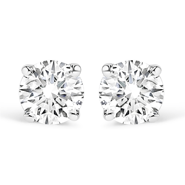Haus of Brilliance Brilliant-Cut Lab-Grown Diamond Stud Earrings - image 