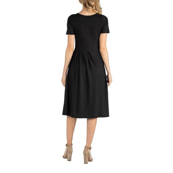 Womens 24/7 Comfort Apparel Maternity Fit & Flare Dress