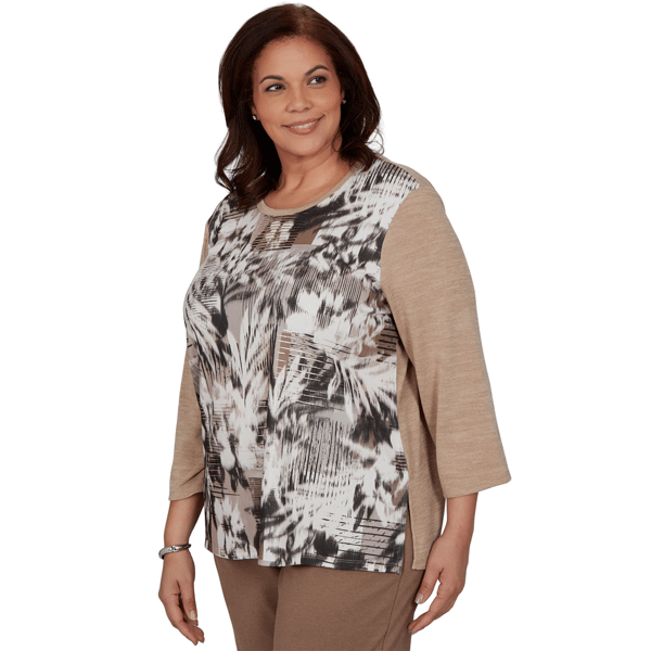 Plus Size Alfred Dunner Regent Street Abstract Floral Blouse