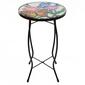Northlight Seasonal 19in. Floral and Butterfly Patio Side Table - image 1