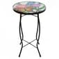 Northlight Seasonal 19in. Floral and Butterfly Patio Side Table - image 1