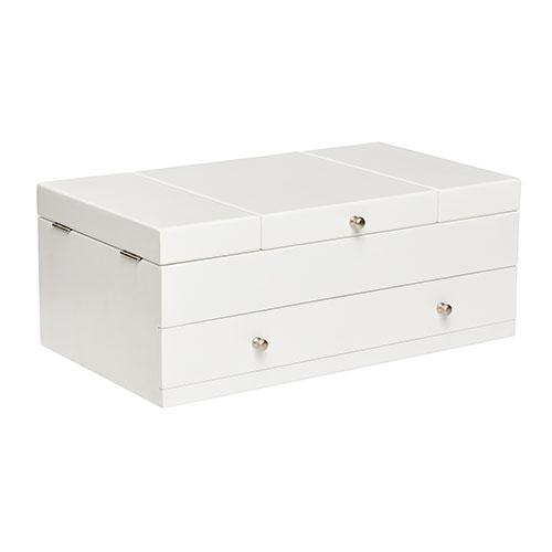 Mele & Co. Everly Wooden Triple Lid Jewelry Box