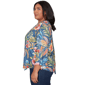 Plus Size Alfred Dunner Classics 3/4 Sleeve Garden Floral Blouse - image 4