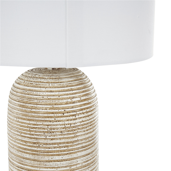 9th & Pike® Farmhouse Brown Wood Table Lamp