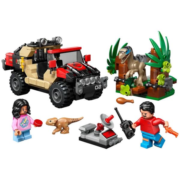 LEGO&#174; Jurassic World Raptor Off-Road Escape Building Kit
