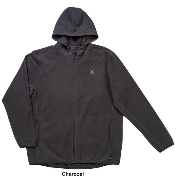 Mens Spyder Full Zip Woven Hooded Jacket - image 