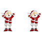 CZ Santa Dangle Earrings - image 1