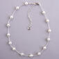 Gloria Vanderbilt Pave Ball & Pearl Necklace - image 1