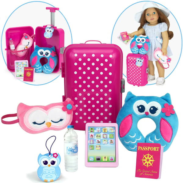 Sophia's&#174; Travel Suitcase Set - Hot Pink