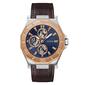 Mens Guess Brown Two-Tone Multi-Function Watch - GW0704G2 - image 1
