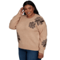 Plus Size Skye’s the Limit Signature Sweaters Floral Sweater - image 3